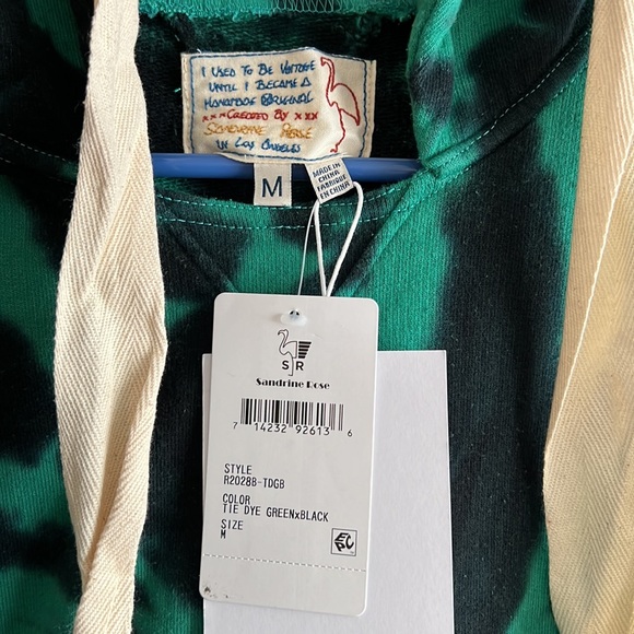 NWT Sandrine Rose by Free People tie dye hoodie size M - Picture 2 of 3